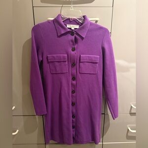LOFT Rich Purple Knit Sweater